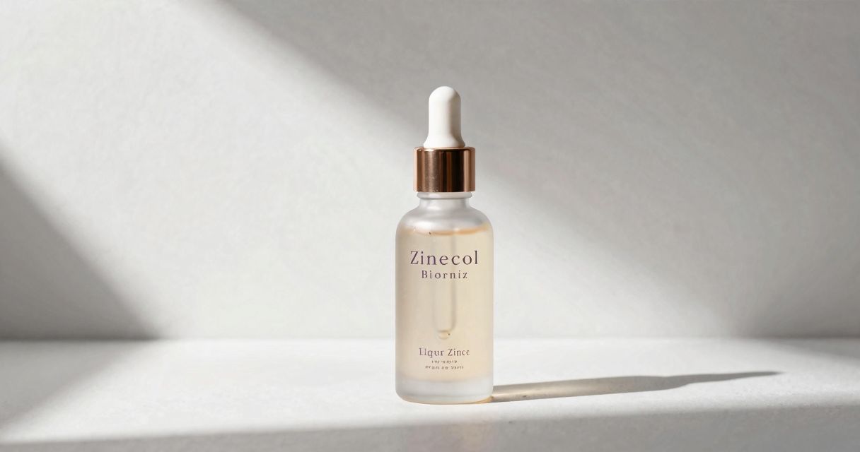 zinc liquide: zinecol biorniz pour peau éclatante et durable