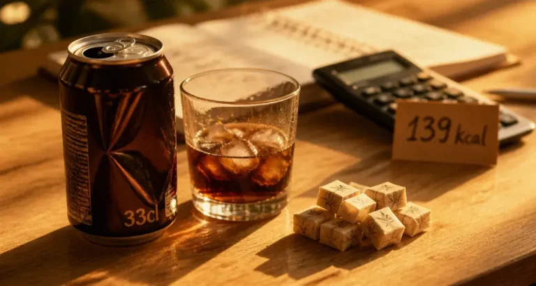 Calorie dans une canette de coca : 139 kcal et 35 g de sucre