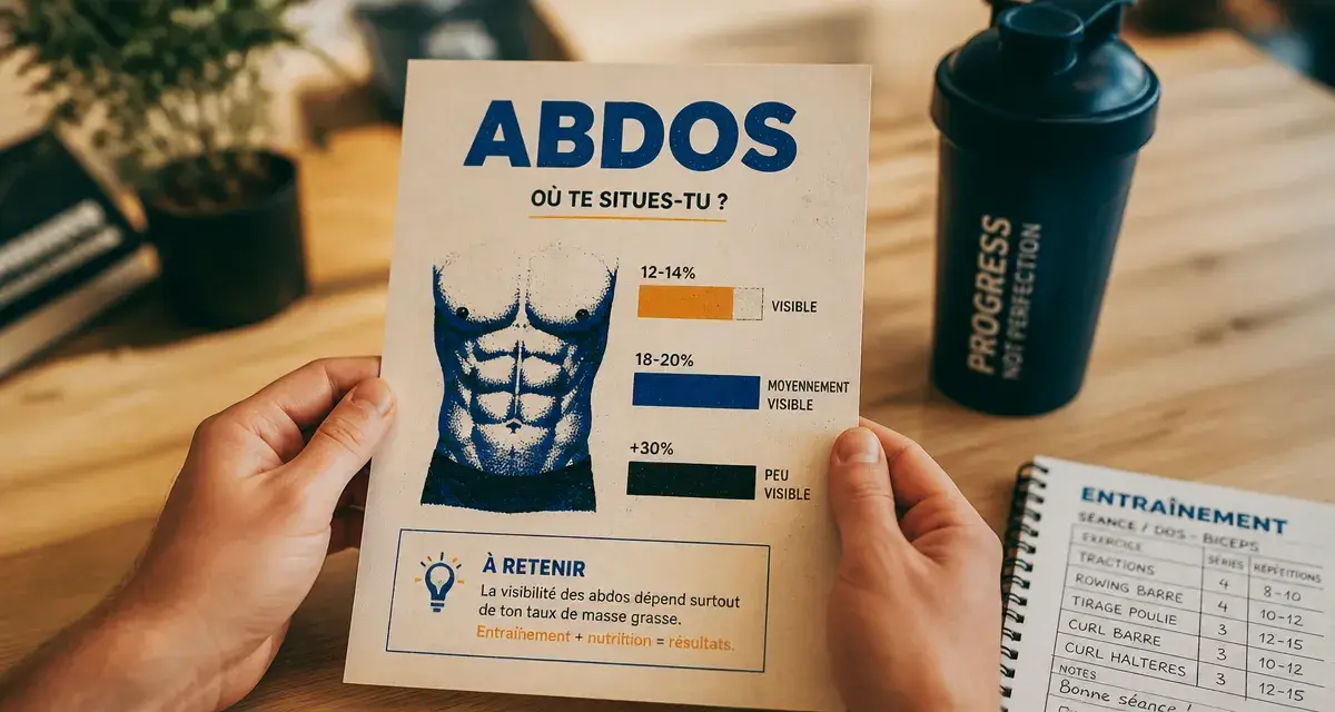 Combien de temps pour avoir des abdos : délais par profil