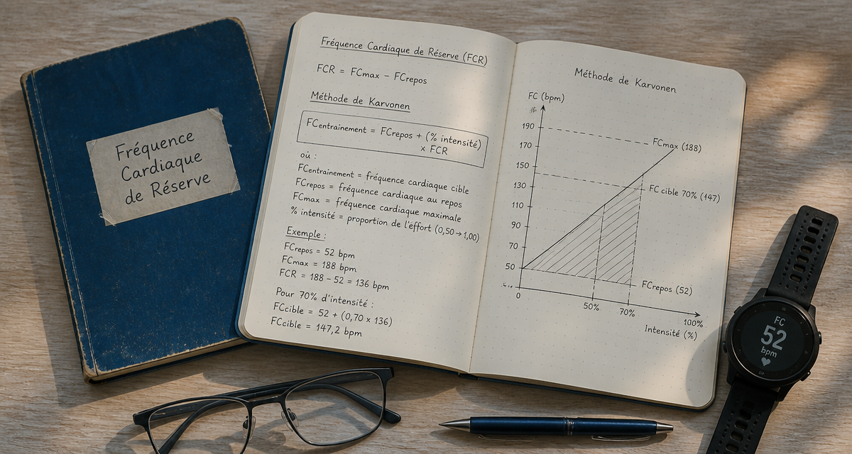 frequence cardiaque de reserve carnet formule karvonen