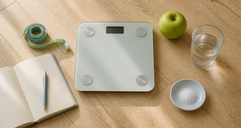se peser tous les jours fait grossir balance digitale et objets