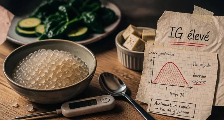 Le tapioca fait-il grossir ? perles de tapioca dans un bol