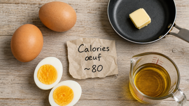 Combien de calorie dans les oeufs : œuf et matières grasses