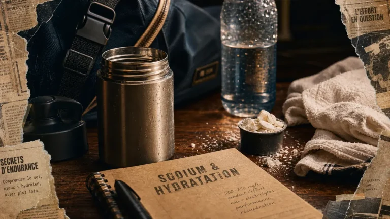 Electrolytes sodium sport : pastilles et sueur, eau insuffisante
