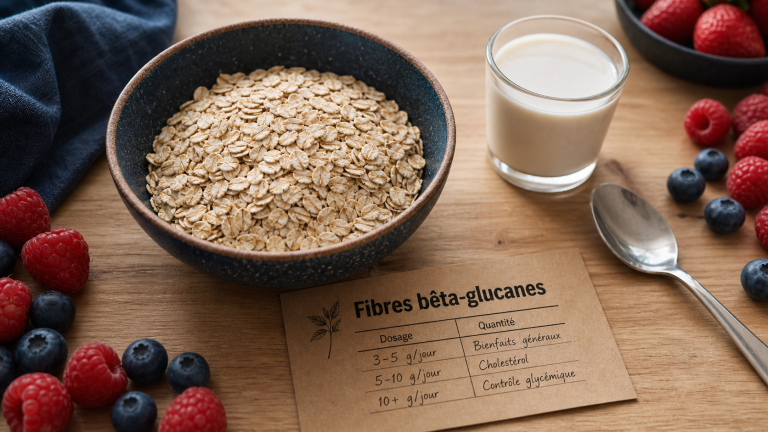Flocon avoine et cholesterol : bol de flocons d’avoine et bêta-glucanes