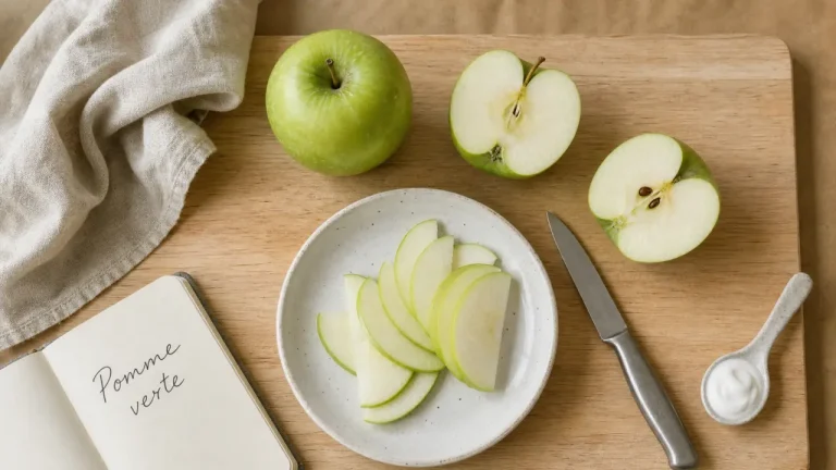 Pomme verte bienfait : fibres et pectine, glycémie stabilisée