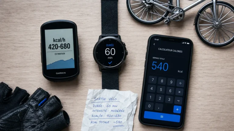 1h de vélo calorie : compteur kcal/h et 60 min