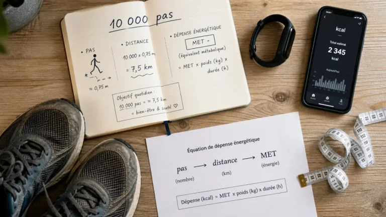 Calorie 10 000 pas : 300 à 500 kcal, le poids change tout