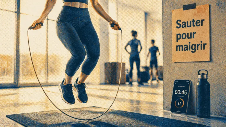 Perdre du poids corde a sauter : séance 20 à 30 minutes en salle de sport