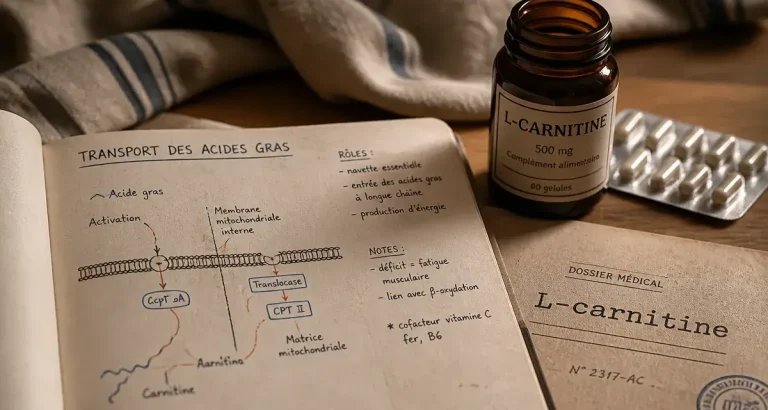 L carnitine effet : transport des acides gras pour l’énergie