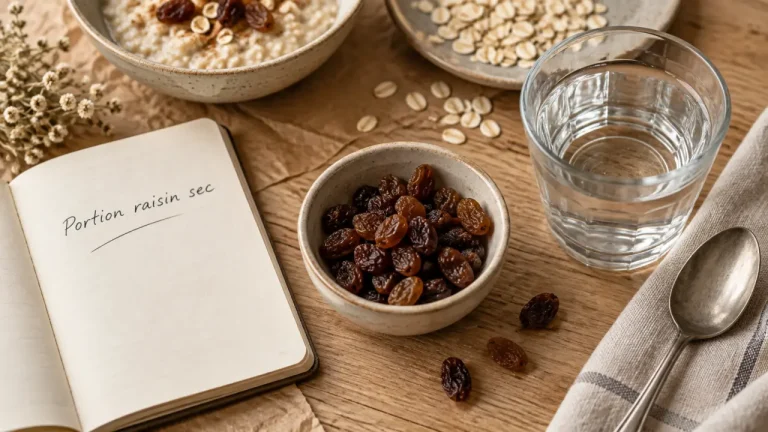 Raisin sec bienfait : portion idéale (25–30 g)