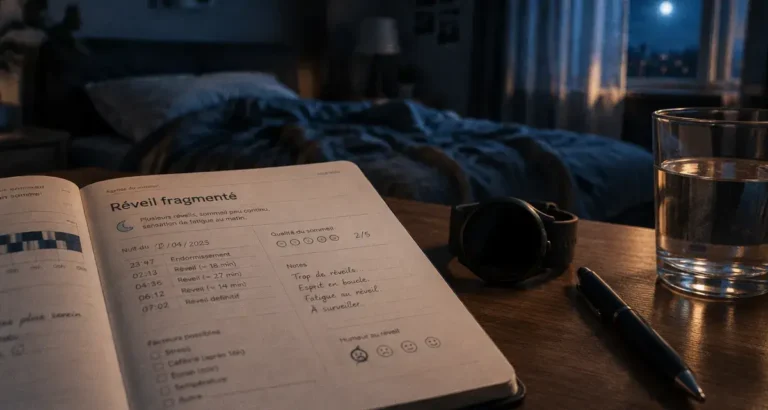Absence de sommeil profond traitement : agenda du sommeil, montre connectée