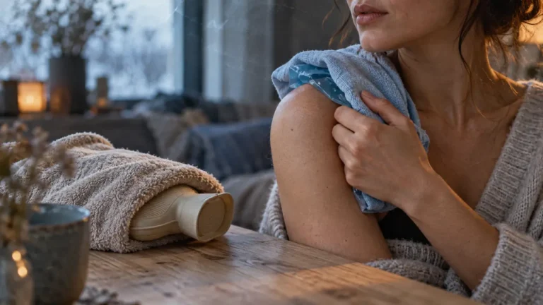 Tendinite épaule chaud ou froid : poche froide et bouillotte pour douleur et raideur